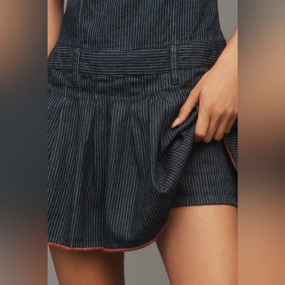 Pilcro Sleeveless Pleated Denim Romper - Picture 4 of 5